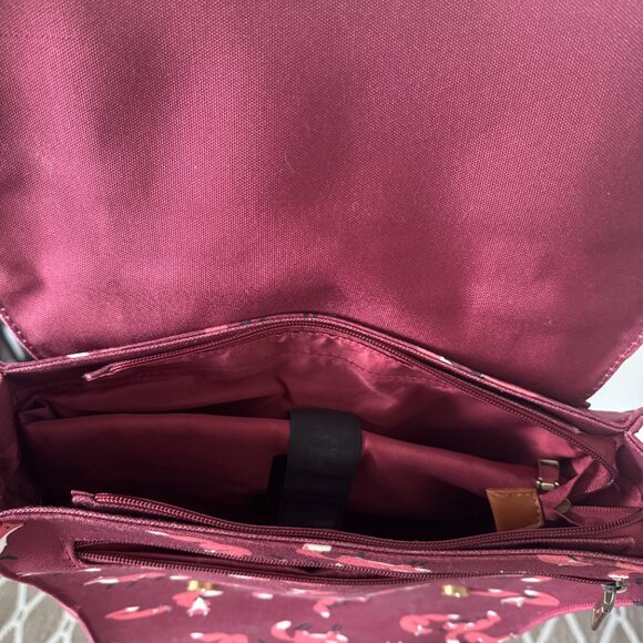 Modcloth Burgundy Fox Print Backpack - Picture 3 of 4